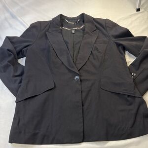 White House Black Market Elegant Dark Blazer